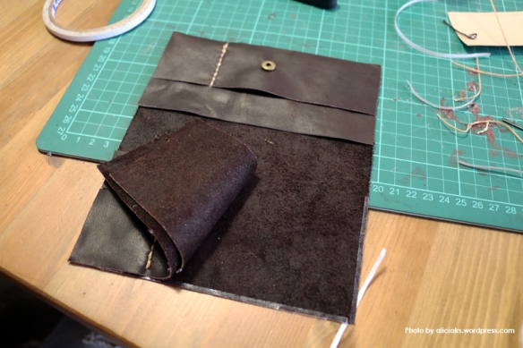 My first masterpiece of leather wallet